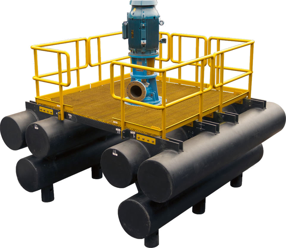 立式长轴液下泵模块式浮动取水/浮船泵站系统工程